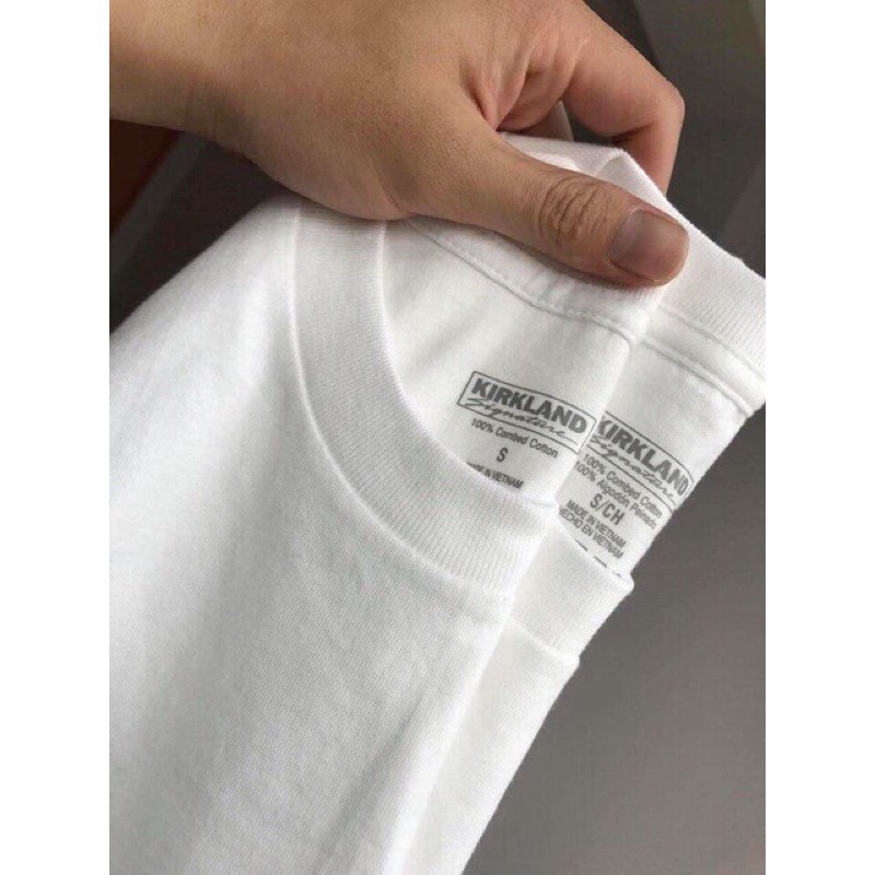 Áo Phông Trắng, Đen Kirkland - Chuẩn Hàng VNXK 100% Cotton
