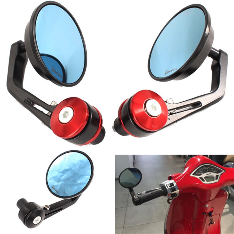 Gương chiếu hậu gắn tay cầm cho xe máy Vespa LT LX GT GTS GTV 60 125 150 200 250 300 300ie