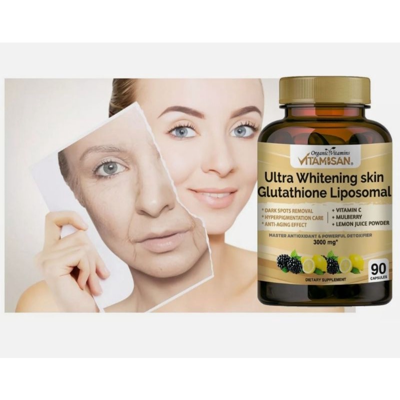 Viên Uống Trắng Sáng Da Liposomal Glutathione 3000mg Alpha lipoic acid NAC Vitamin C Giảm Nám Whitening Skin Vitamisan