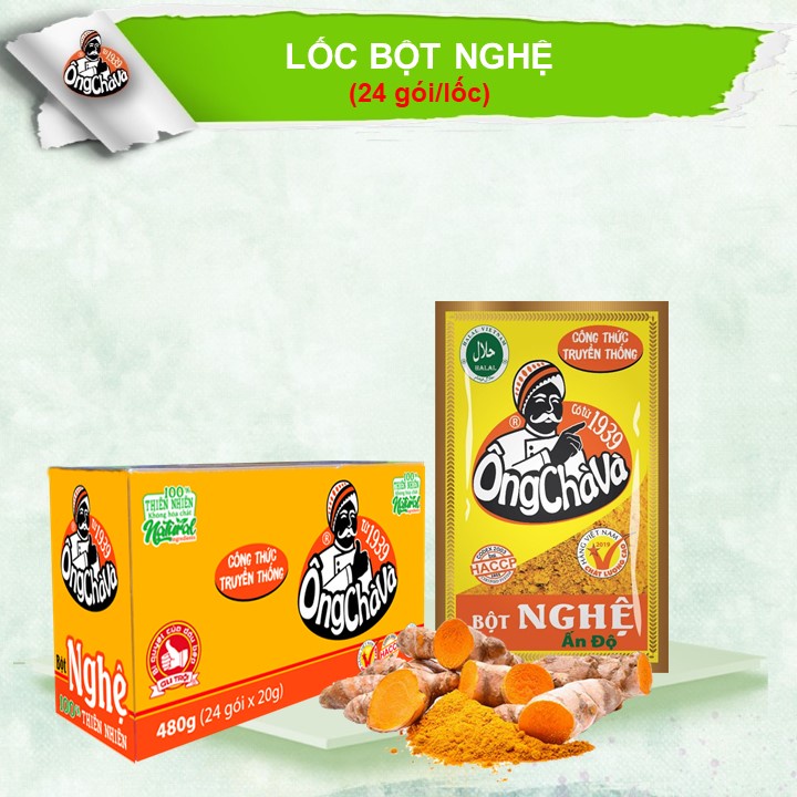 Lốc Bột Nghệ Ông Chà Và 20g (24 gói/lốc)