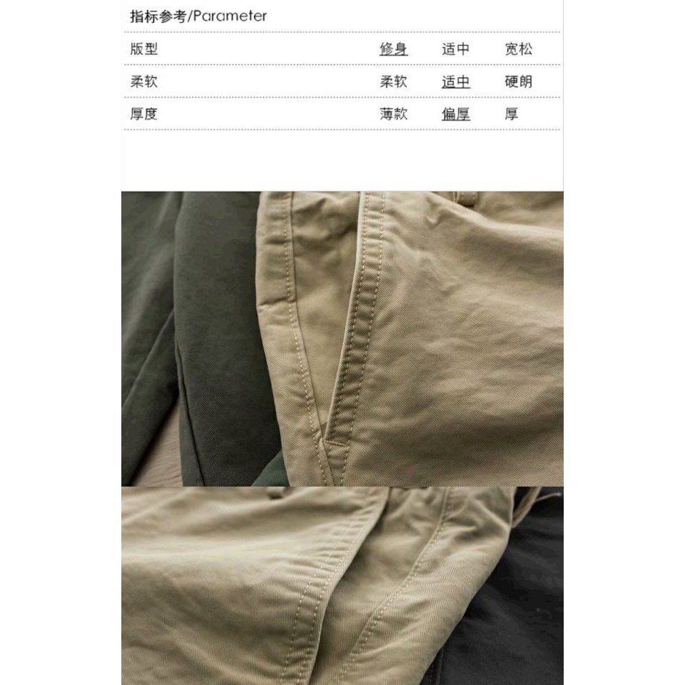 Quần Short Kaki Ống Rộng Có 5 Ngăn Đựng Thẻ Thời Trang Mùa Hè Cho Nam