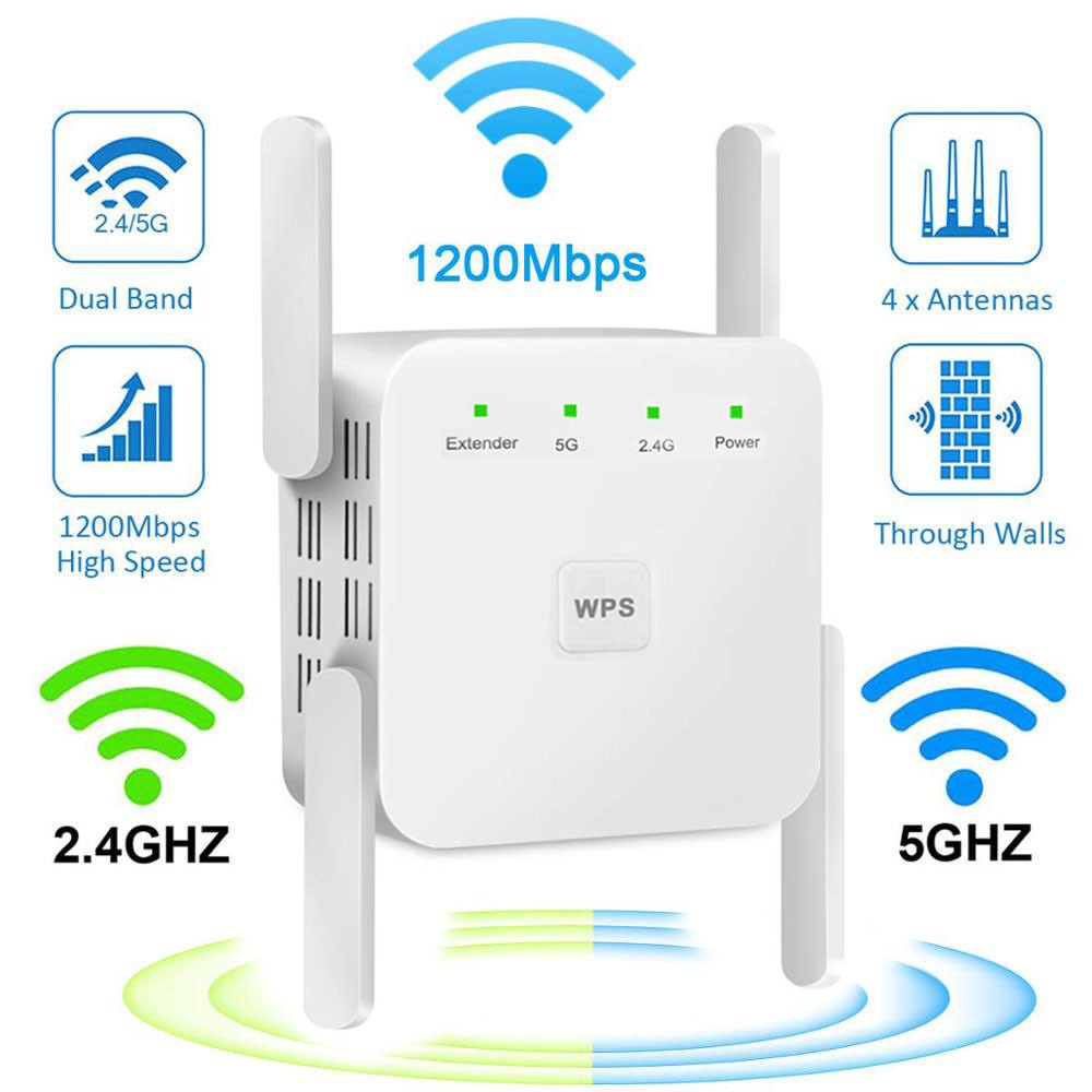 Thiết Bị Khuếch Đại Tín Hiệu WiFi 2.4G 1200Mbps