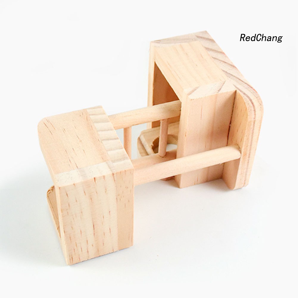 Đồ Chơi Nhà Mini Có Thang Gỗ Cho Chuột Hamster