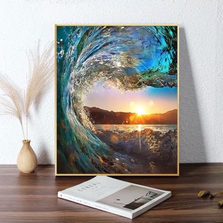 [ORDER] TRANH SƠN DẦU TỰ TÔ MẪU "CUỘN TRÀN CẢM XÚC"