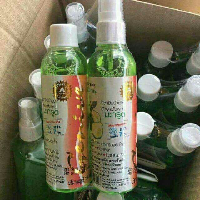 Combo Tinh dầu kích thích mọc tóc Hair Tonic Citrus genive ThaiLan 120gr