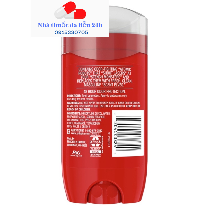 Sáp khử mùi Old Spice ngăn tiết mồ hôi - Nhà thuốc da liễu 24h Dalieu24h