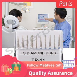 Superparis [Người bán giới thiệu] Bộ 10 mũi mài nha khoa 1 / 6mm tiện dụng