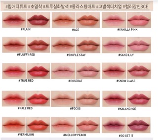 Son 3CE SLIM VELVET LIP COLOUR 2018