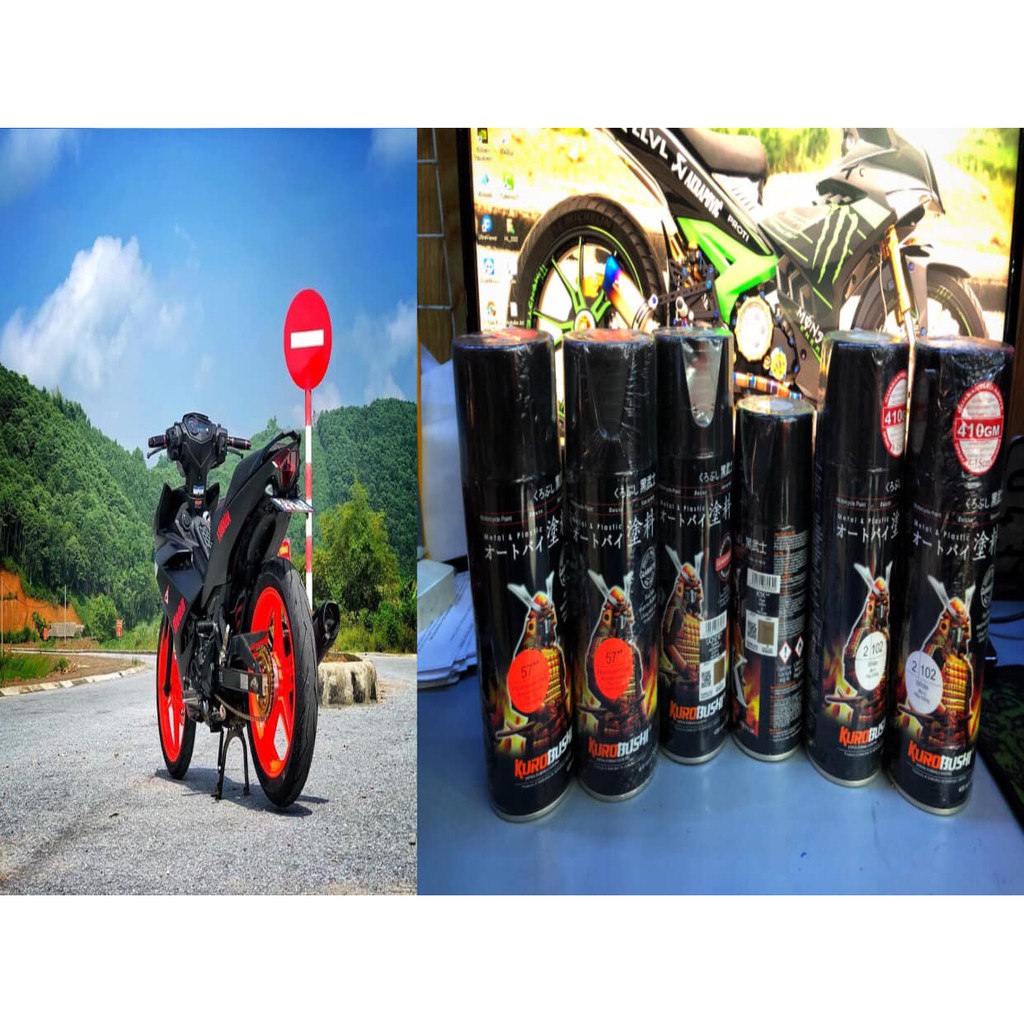 combo sơn samurai màu cam huỳnh quang 57 gồm 6 lọ đủ sơn 1 cặp mâm hoặc dàn áo lên màu chuẩn nhất _ Lê Lĩnh Vlog