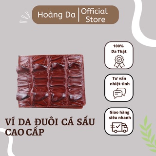 Ví da nam đuôi cá sấu cao cấp, bóp nam da cá sấu thật 100% - bảo hành 24 tháng hoàng da xưởng da cao cấp