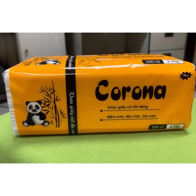 Khăn giấy rút đa năng Corona gấu trúc