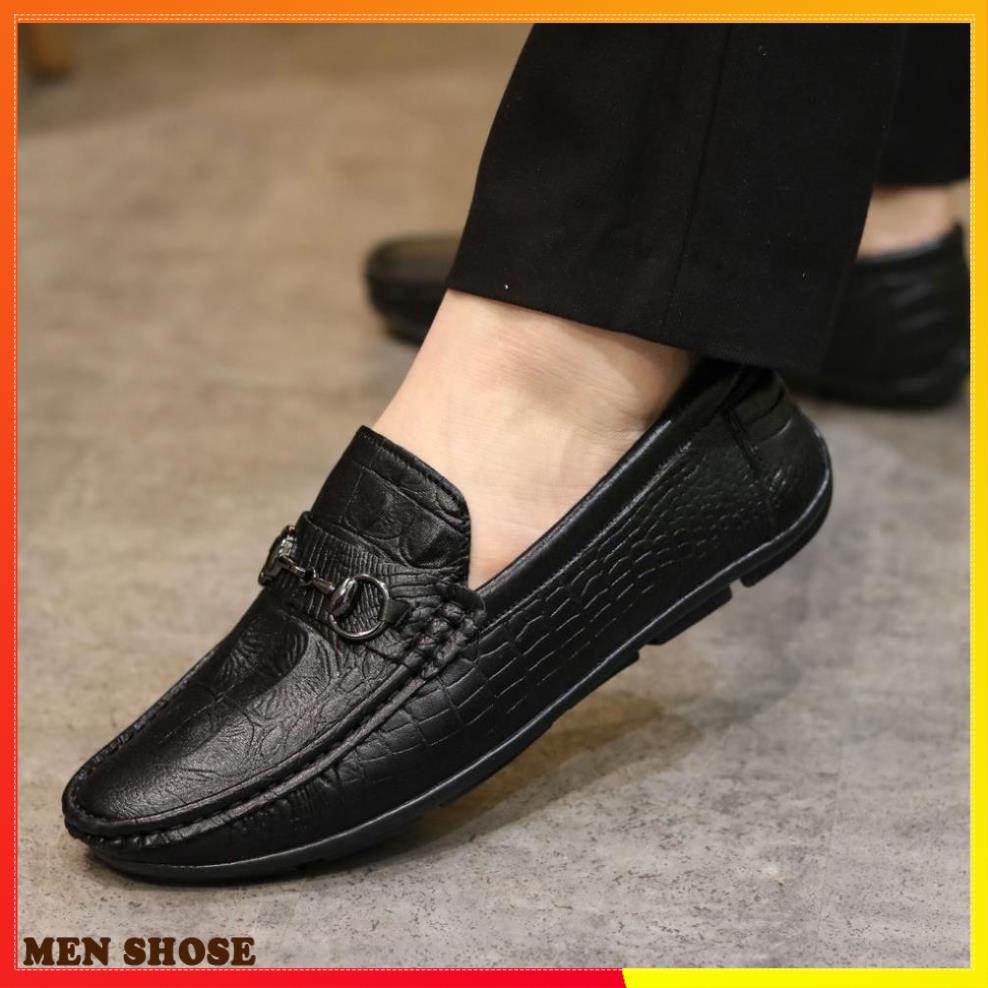 Giày Mọi Nam Da Lì  Mã M010