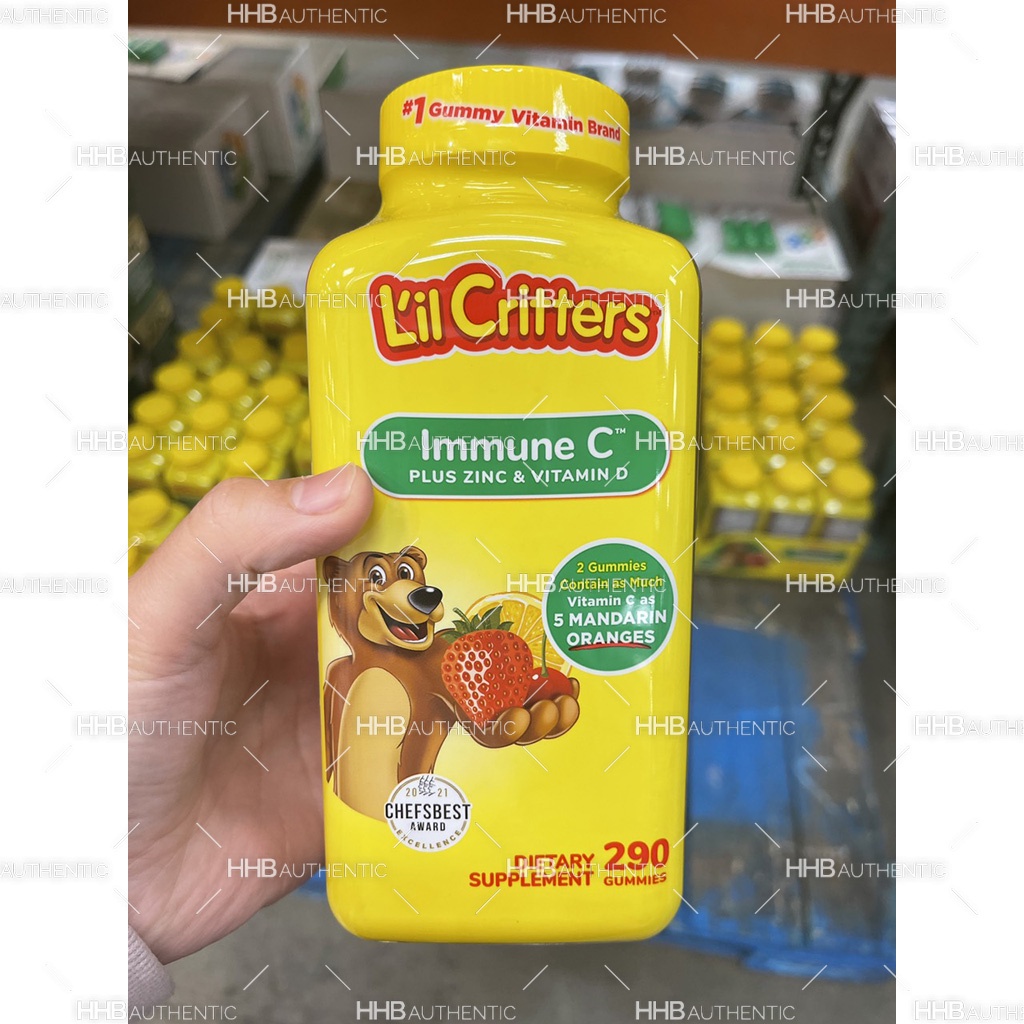 Kẹo Vitamin Tổng hợp cho bé, kẹo gấu mỹ Lil Critters Gummy Vites Multivitamin 300 viên - Xuất xứ Mỹ