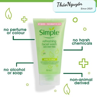 Sữa rửa mặt Simple Refreshing Facial Wash 150ml