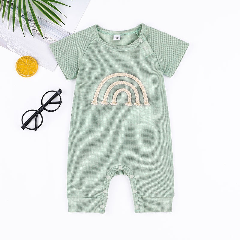 Body bé gái trai đồ sơ sinh từ 0 đến 24 tháng dễ thương bodysuit liền thân mùa hè tay ngắn quần áo cho bé trẻ em