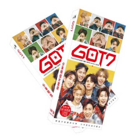Postcard nhóm nhạcKpop GOT7mẫu mới