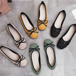 [A22] Giày Bệt Vải Nữ Thắt Nơ Cực Xinh