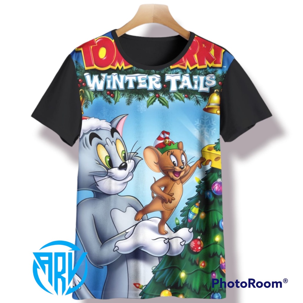 Áo Thun In Nhân Vật Hoạt Hình Tom & Jerry 3D Thời Trang 2022 Cho Bé Trai Tuổi 3 4 5 6 7 8 9 10 11 12 13 14