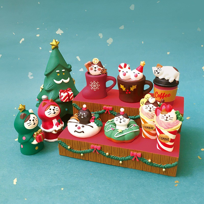Đế Lót Ly Phong Cách Nhật Bản Chất Lượng Cao❤Búp Bê Trang Trí Cây Thông Noel ds-002