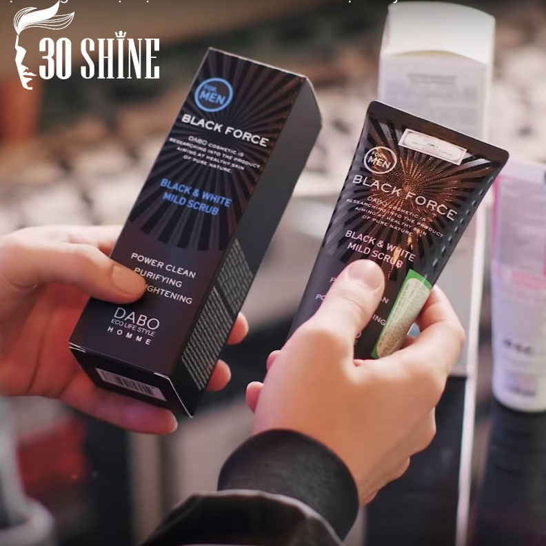 Combo 2 tuýp sữa rửa mặt dành cho nam Dabo BLACK FORCE- For Men Hàn Quốc  giúp sạch da, loại bỏ bã nhờn