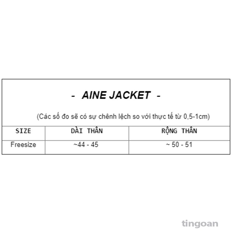 Áo khoác tweed xanh tingoan AINE JACKET/DB