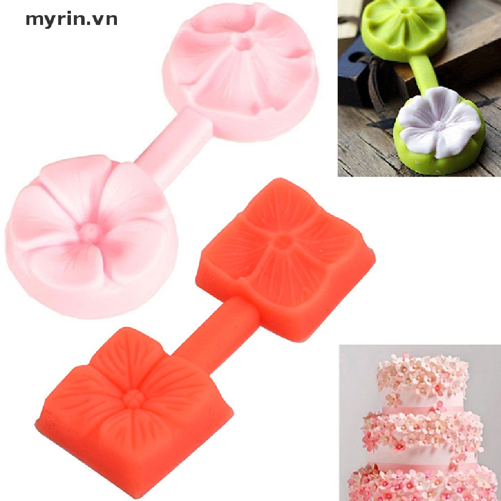 Khuôn Silicon Tạo Hình Hoa Hồng 3D Trang Trí Bánh