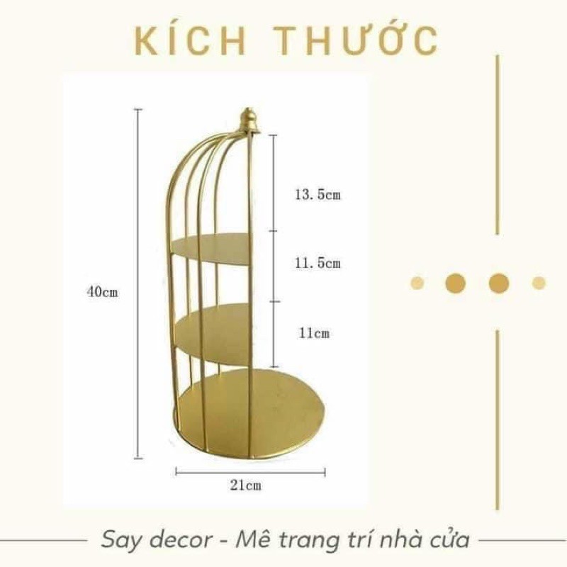 [Mã SKAMA8 giảm 8% đơn 300K] KỆ LỒNG CHIM KÍCH THƯỚC 45x22cm