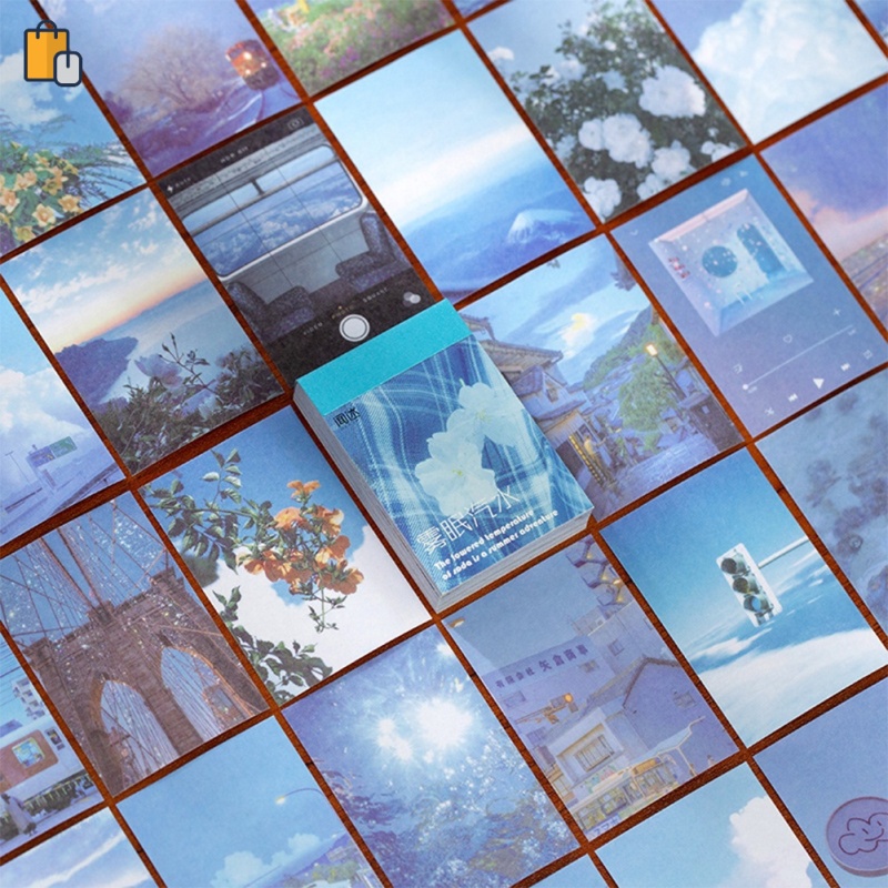 Bộ 50 miếng dán trang trí sổ tay với 6 kiểu tùy chọn lãng mạn