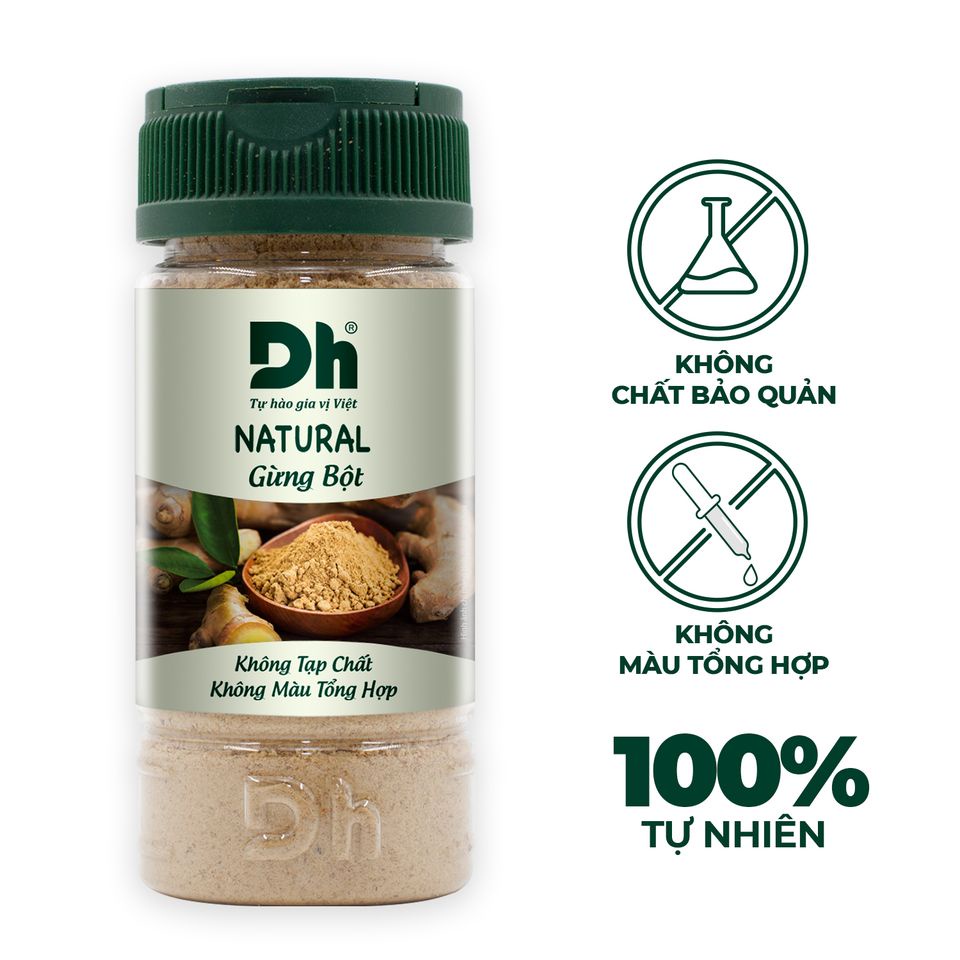Bột Gừng Natural Dh Foods Hũ 30G