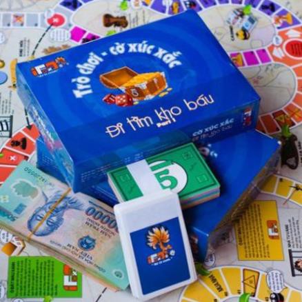 [KHÔNG HAY TRẢ TIỀN] Board game-Đi tìm kho báu phần 1-Foxi-trò chơi gia đình tương tác phát triển tư duy và vui nhộn