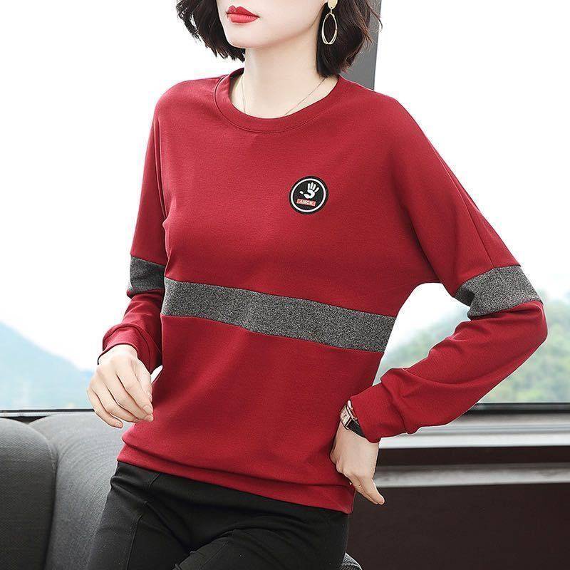 Áo tay dài dáng rộng thời trang cho phụ nữ trung niên