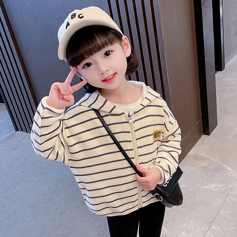 Áo Khoác Cardigan Có Nón Phong Cách Mới 2022 Cho Bé Gái