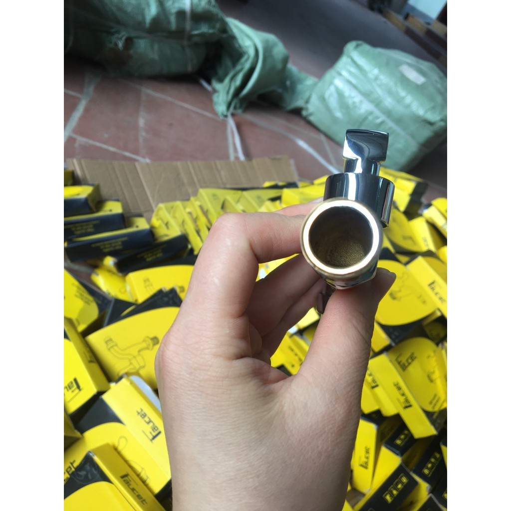 Vòi hồ đồng thau mạ crom ren 21 hàng chuẩn