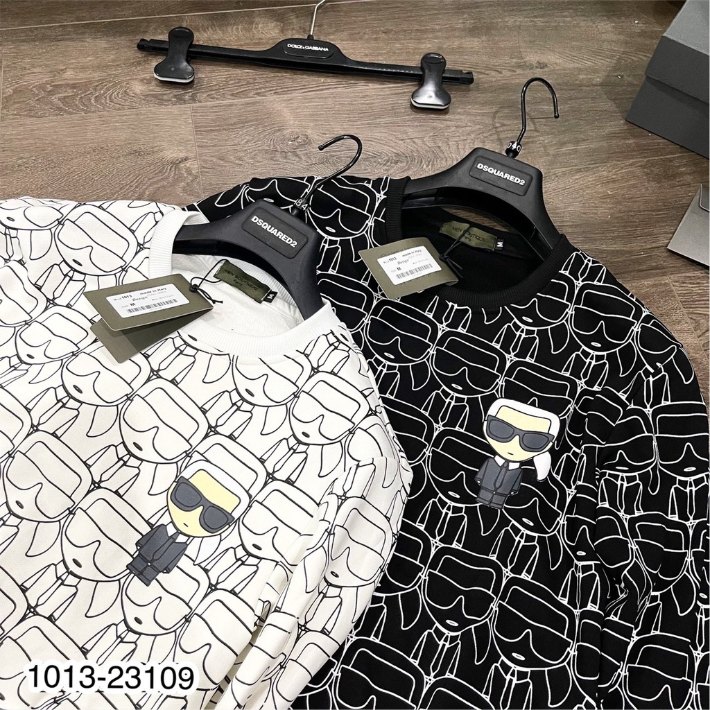 Áo nỉ nam nữ phối hình chú Bé - Áo Thun Thu Đông Phối Hình Cậu Bé Cực Hót