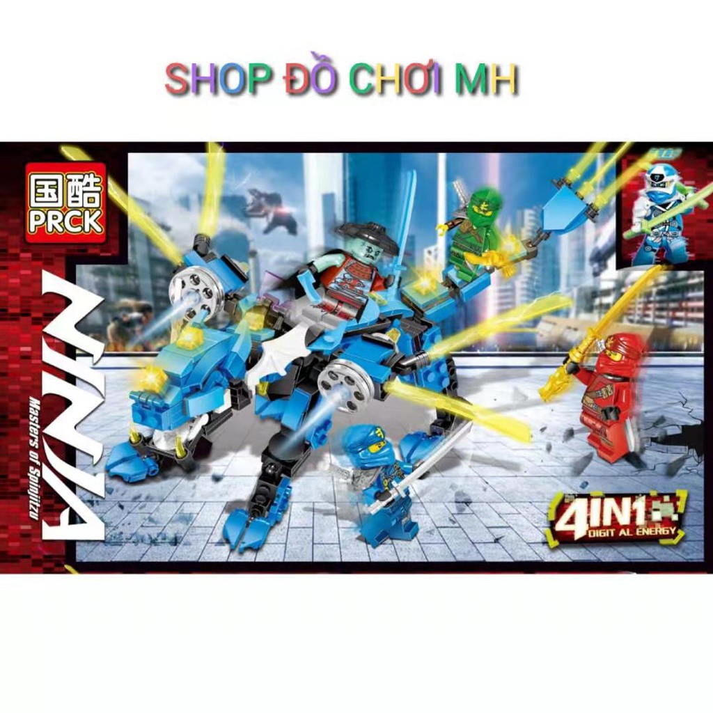 PRCK ninja 61043 đồ chơi lego xếp hình lắp ráp 4 in 1