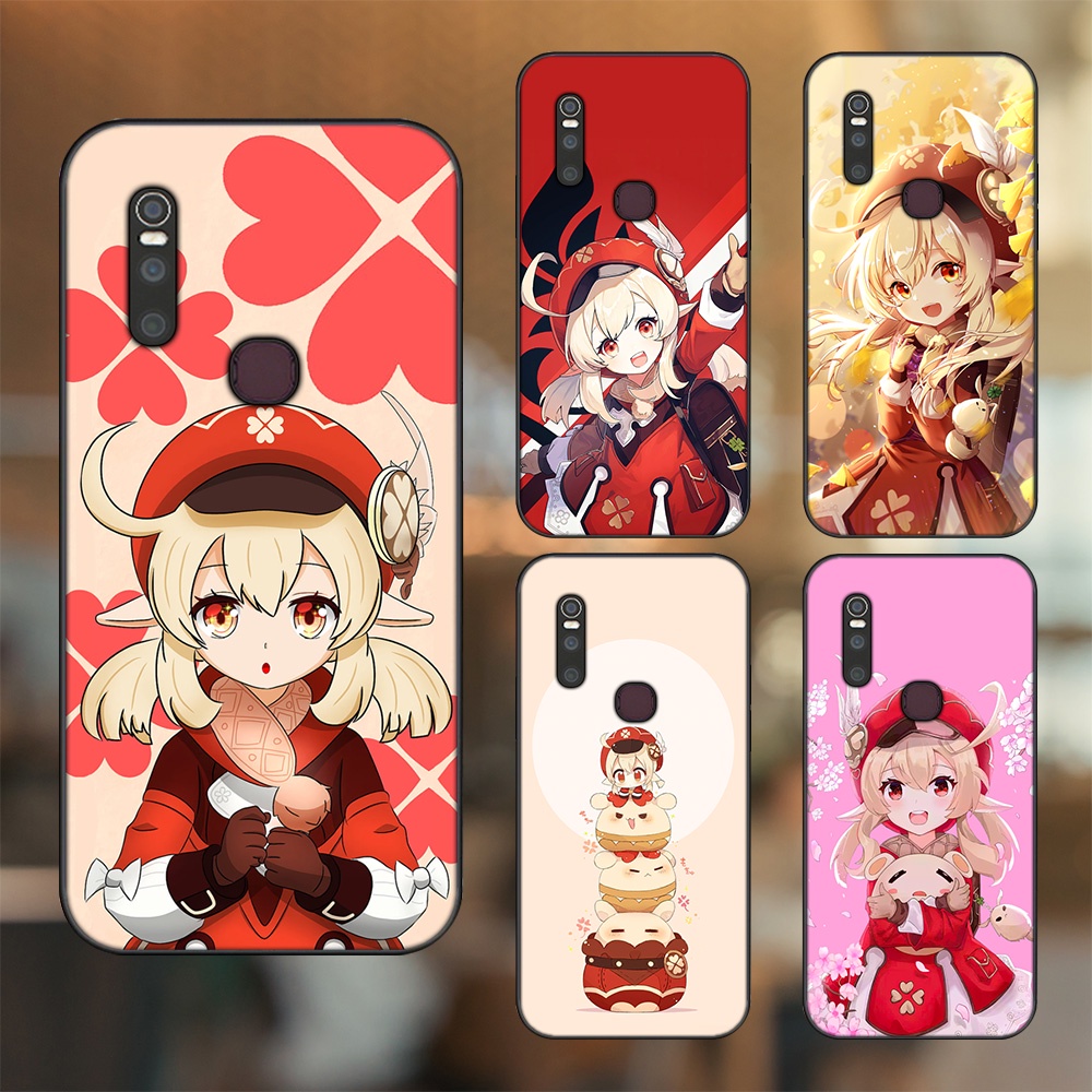 Ốp lưng Vivo V15 viền đen in hình Klee Genshin Impact