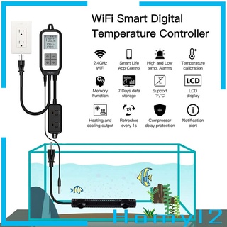 WiFi Temperature Controller Thermostat Heating Cooling Outlet APP Control