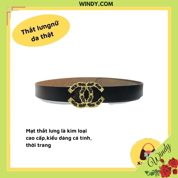 Thắt Lưng Nữ, Dây nịt Nữ Cá Tính Thời Trang Cao Cấp Da Mềm 1 Miếng WD325