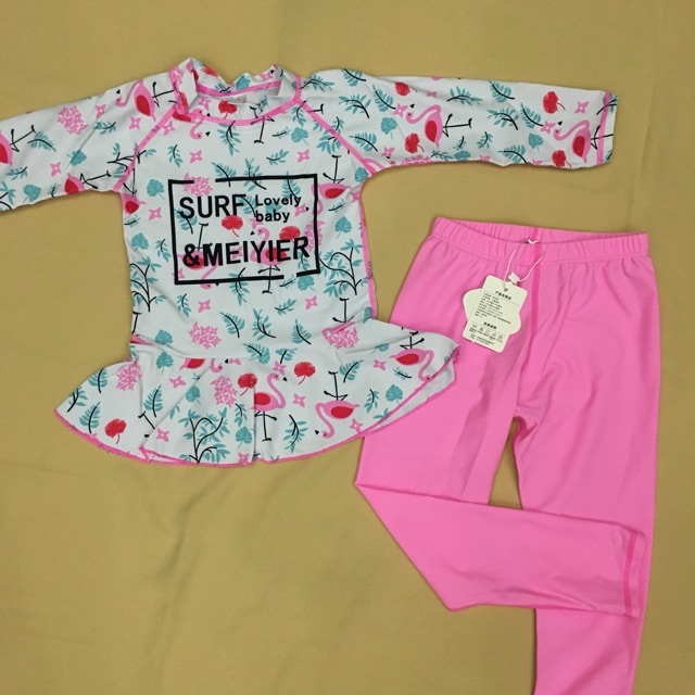 CÓ SẴN Bộ đồ bơi bé gái dài tay cao cấp | BigBuy360 - bigbuy360.vn