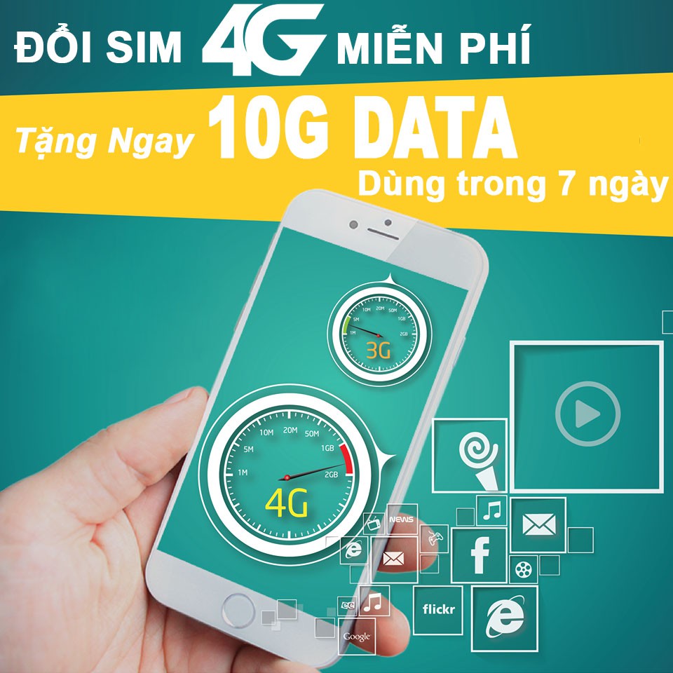 Sim trắng 4G Viettel tự đổi (cộng 10k tài khoản) miễn phí youtube 24/24 trong vòng 7 ngày