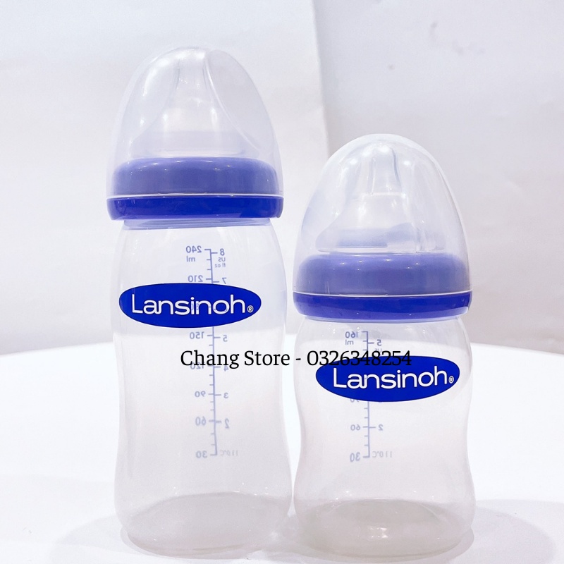 Bình Sữa PP Lansinoh Momma Chính Hãng 160ml - 240ml
