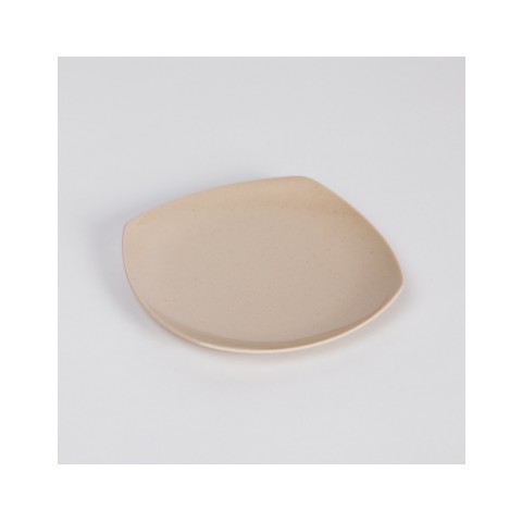 Dĩa melamine size 18cm màu nâu, đen bóng