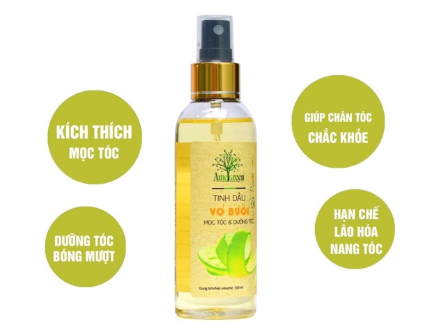 Combo Dầu gội Vỏ Bưởi và Serum Tinh dầu bưởi Trị rụng tóc