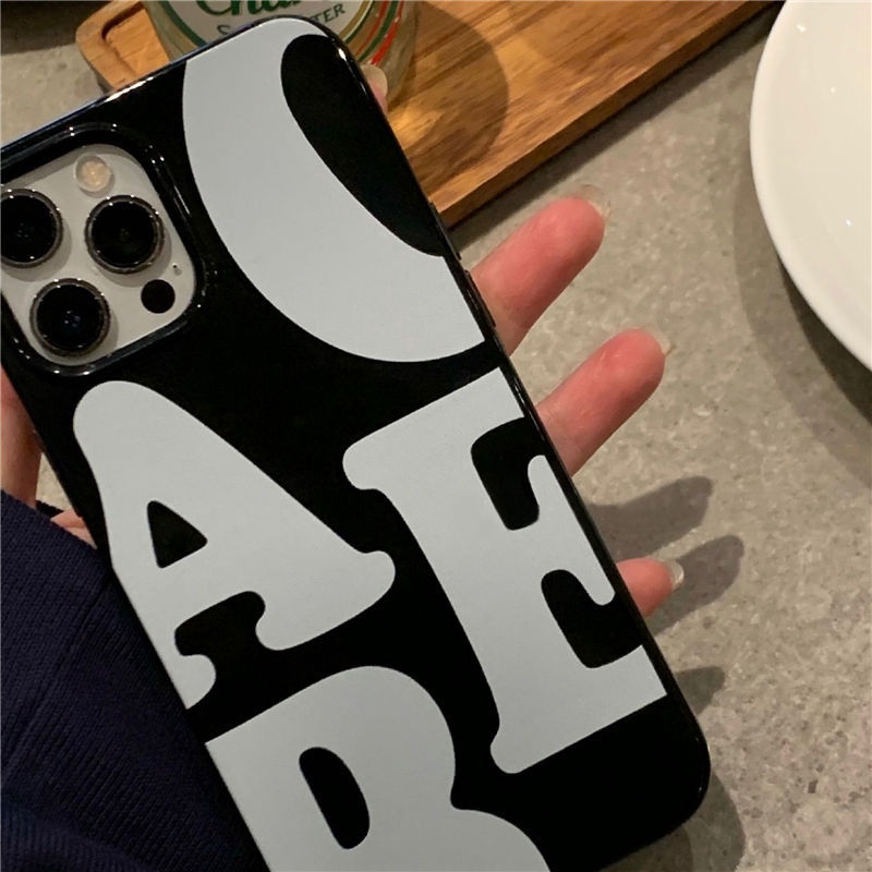 Ốp Điện Thoại Silicon In Chữ Đơn Giản Cho Iphone 7 / 8 SE2020 7 + 8 PLUS 11 12 13 PRO MAX