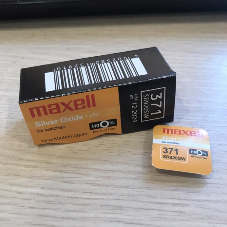 Pin Maxell SR920SW - SR920 - 920 - 371 - AG6 - LR920 Pin Đồng Hồ Đeo Tay Chính Hãng Nhật Bản ( VH2021 )