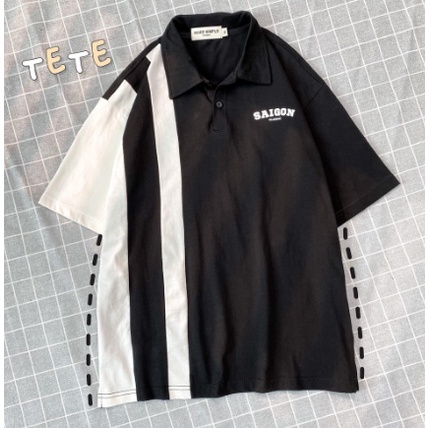 Áo POLO SG CLASSIC Tay Lỡ Vải Tici Da Cá Form Rộng Phong Cách Ulzzang Nam Nữ Unisex (Ảnh Thật)