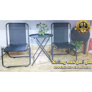 2 ghế 1 bàn    [ màu sáng đẹp ] ghế lò xo [ độ bền cao ] "VUA GIA RE"