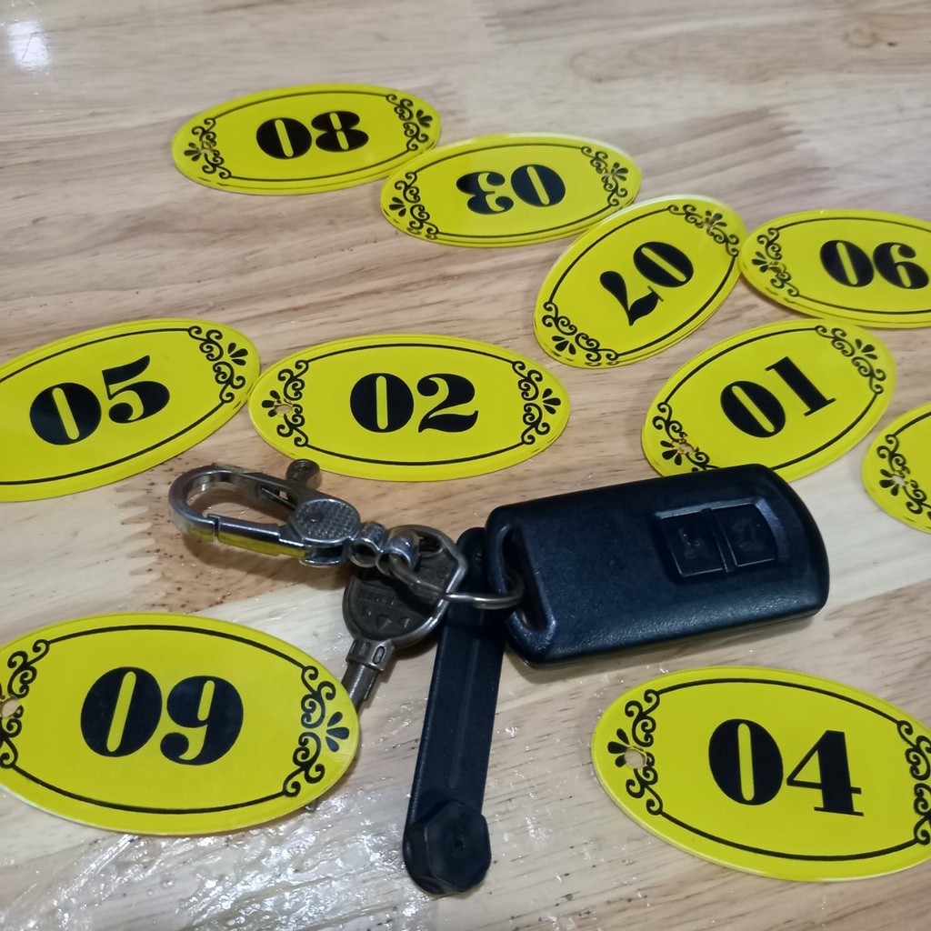 THẺ SỐ MICA -  GIỮ XE - SỐ  PHÒNG - SẢN XUẤT THEO YÊU CẦU