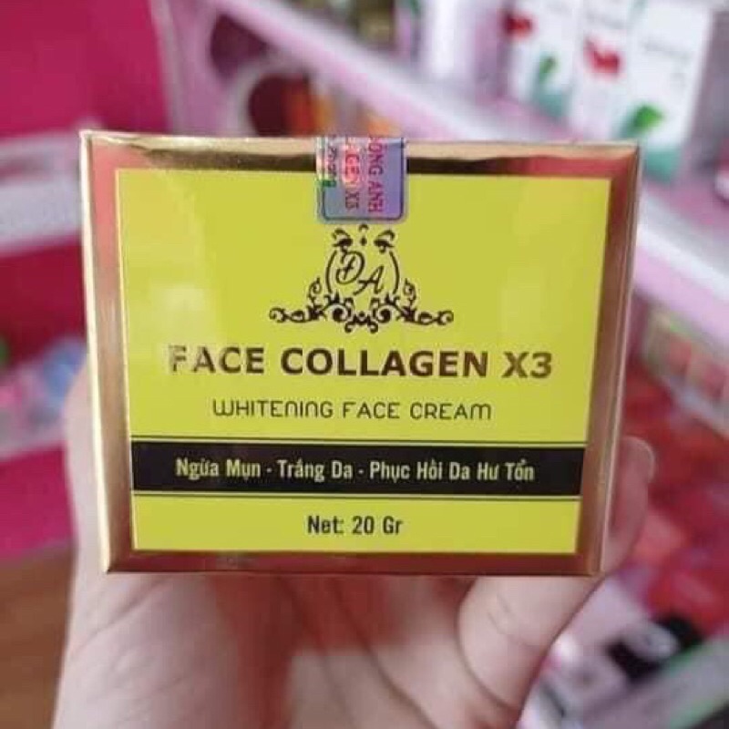 Combo Kem Face &amp; Serum Collagen x3 ,Serum nám
