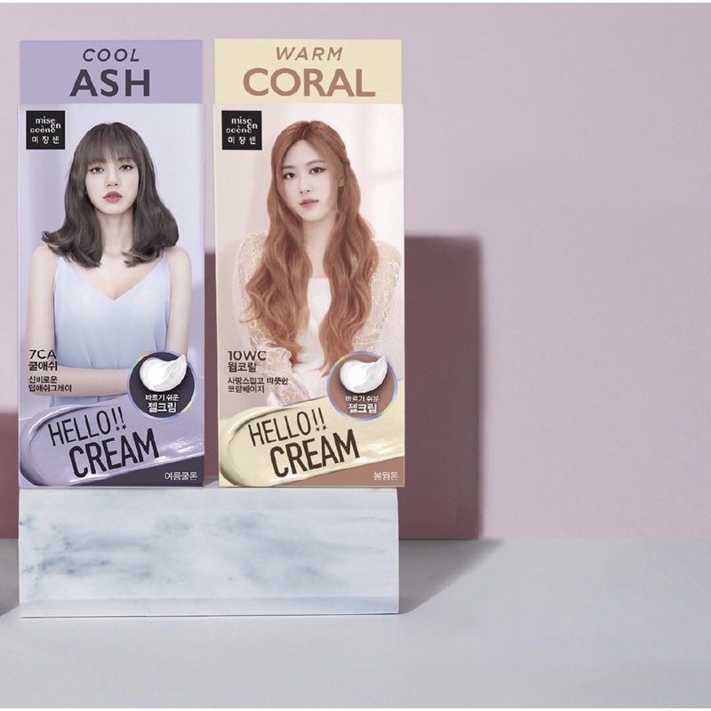 Thuốc Nhuộm Tóc Hello Cream Mise En Scene/ Thuốc Nhụộm Tóc Hello Cream Blackpink 125g